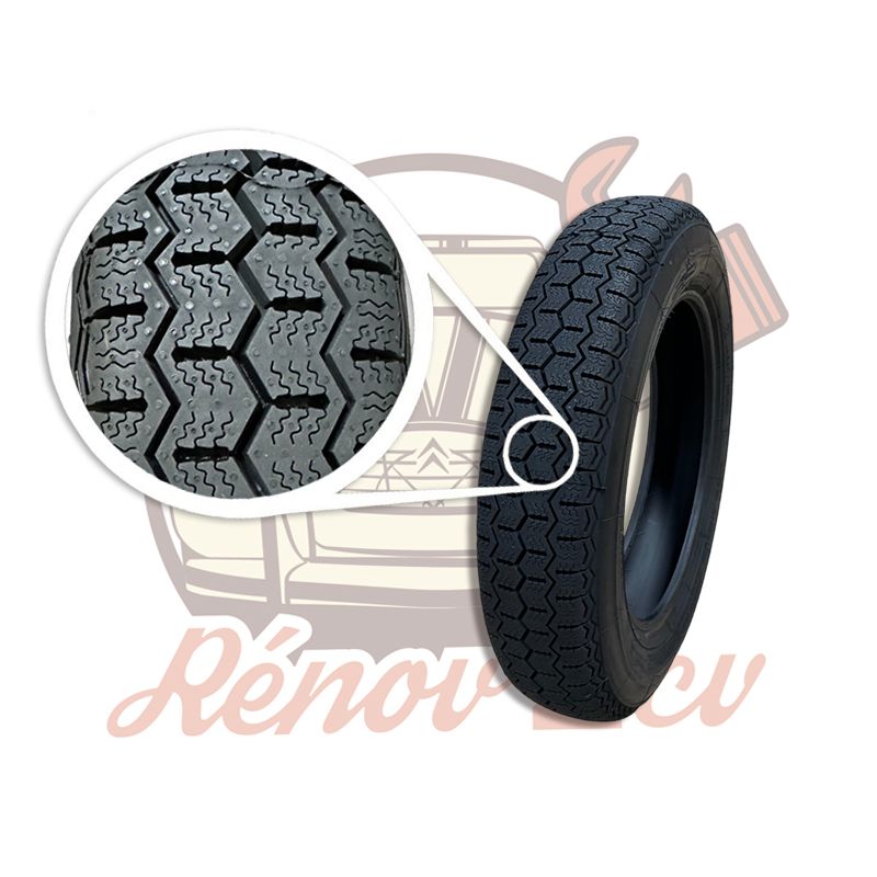 Pneu MICHELIN pour 2cv Méhari Dyane Acadiane 135 15 ZX