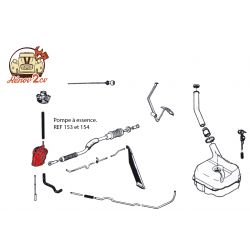 Pompe à essence 2cv Méhari Dyane Acadiane Ami8 VISA/ LNA