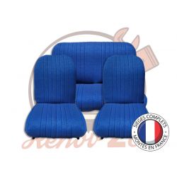 Sièges complets 2CV Bleu diamanté sièges banquette Asymétrique